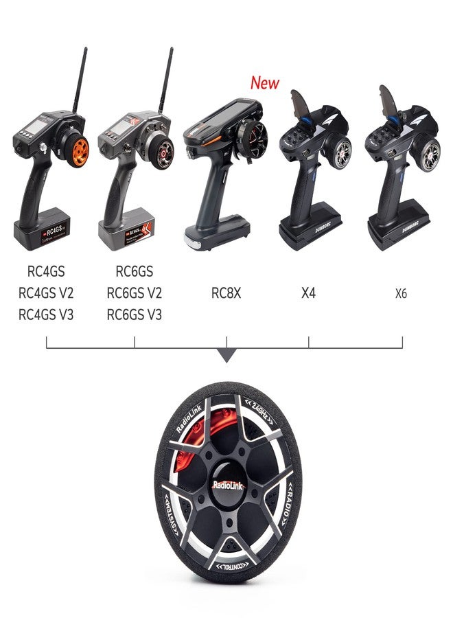 ATA HOBBY RC Transmitter Alloy Steering Wheel Original Replacement Accessory for Radiolink RC8X/RC6GS/RC4GS/DUMBORC RC Transmitter - Image 4